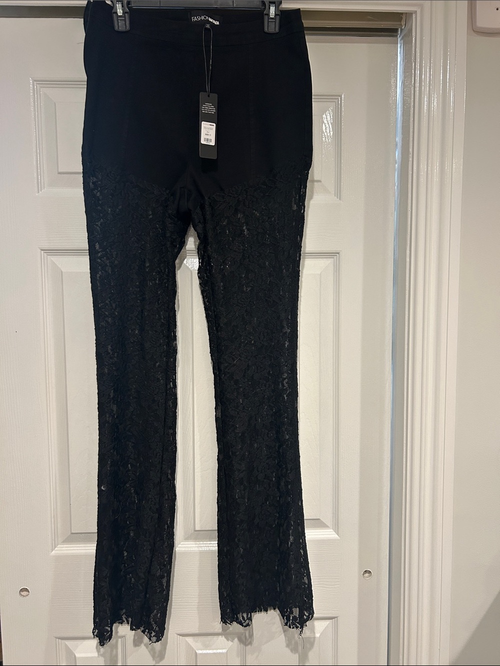 Forever 21 Black Lace Flare Pants